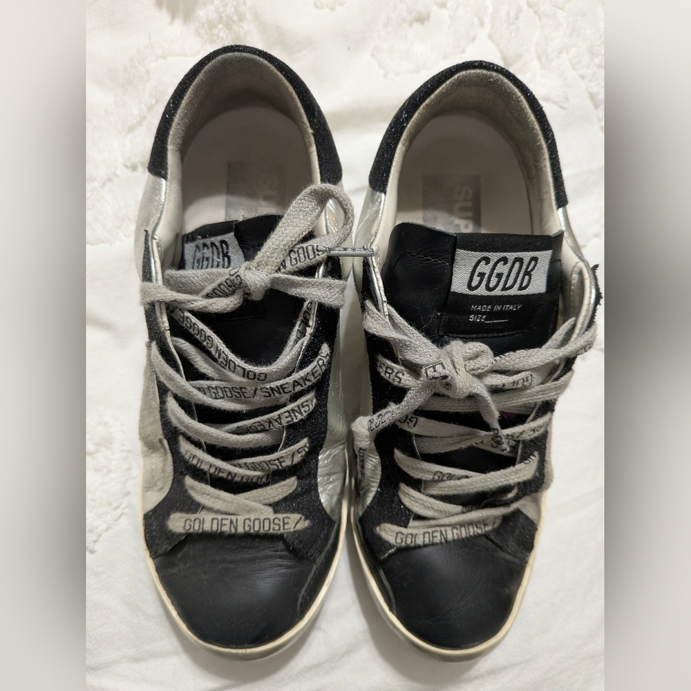 Golden Goose Black and Gray Sneakers